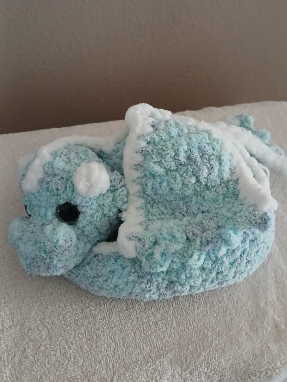 Handmade Crocheted Amigurumi Dragon Plush